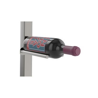 Vino Rail Peg and Mounting Plate Kit in Gunmetal Storing 1 Bottle