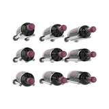 Vino Rails 9 Bottle 3×3 Designer Grid in Gunmetal