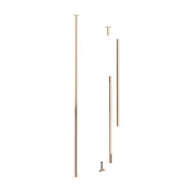 VintageView Floor-to-Ceiling Mounting Post 10 in Golden Bronze