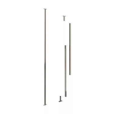 VintageView Floor-to-Ceiling Mounting Post 10 in Gunmetal