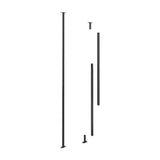VintageView Floor-to-Ceiling Mounting Post 10 in Matte Black