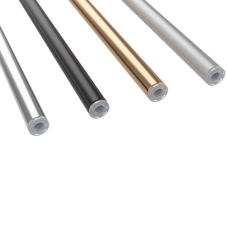 Evolution Wine Rods in Chrome, Matte Black, Golden Bronze, and Cool Gray