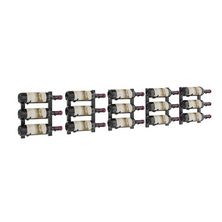 W Series Over the Couch Wine Rack Kit in Matte Black Storing 15 Bottles