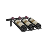 W Series Presentation Row Rack in Matte Black Storing 3 Bottles