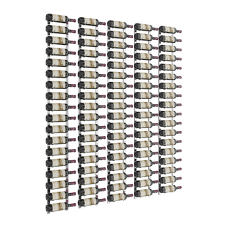 VintageView W Series Feature Wall 6 in Chrome Luxe Storing 90 Bottles