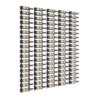 VintageView W Series Feature Wall 6 in Gunmetal Storing 90 Bottles