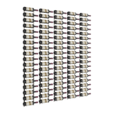 VintageView W Series Feature Wall 6 in Brushed Nickel Storing 90 Bottles