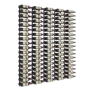 VintageView W Series Feature Wall 6 in Gunmetal Storing 180 Bottles