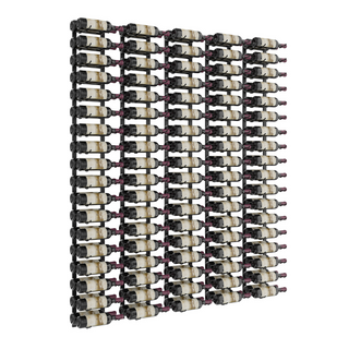 VintageView W Series Feature Wall 6 in Matte Black Storing 180 Bottles