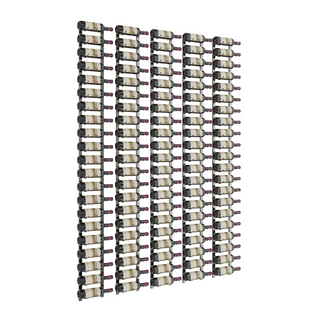 VintageView W Series Feature Wall 7 in Gunmetal Storing 105 Bottles