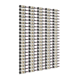 VintageView W Series Feature Wall 7 in Brushed Nickel Storing 105 Bottles