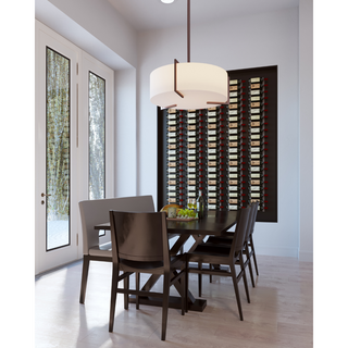 VintageView W Series Feature Wall 7 in Storing 105 Bottles in a Dining Room