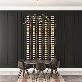 VintageView W Series Feature Wall 7 in Storing 105 Bottles in a Dining Room