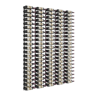 VintageView W Series Feature Wall 7 in Gunmetal Storing 210 Bottles