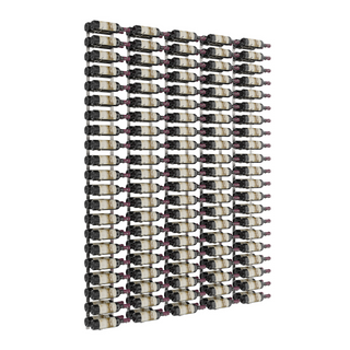 VintageView W Series Feature Wall 7 in Brushed Nickel Storing 210 Bottles