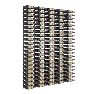 VintageView W Series Feature Wall 7 in Gunmetal Storing 315 Bottles