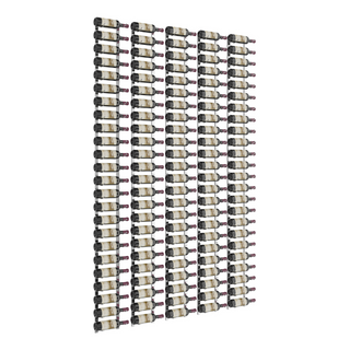 VintageView W Series Feature Wall 8 in Chrome Luxe Storing 120 Bottles