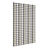 VintageView W Series Feature Wall 8 in Gunmetal Storing 120 Bottles