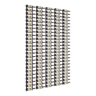 VintageView W Series Feature Wall 8 in Gunmetal Storing 120 Bottles