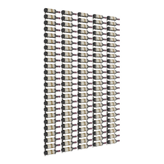 VintageView W Series Feature Wall 8 in Brushed Nickel Storing 120 Bottles