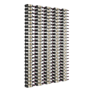 VintageView W Series Feature Wall 8 in Brushed Nickel Storing 240 Bottles