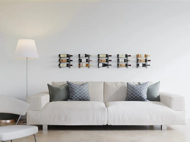 W Series Over the Couch Wall Mounted Metal Wine Rack Kit
