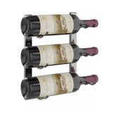 W Series 1 Foot Tall Rack in Gunmetal Storing 3 Bottles
