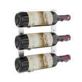 W Series 1 Foot Tall Rack in Brushed Nickel Storing 3 Bottles