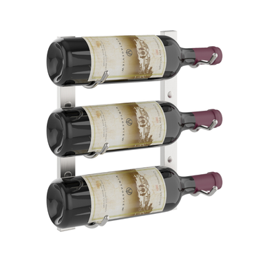 W Series 1 Foot Tall Rack in Brushed Nickel Storing 3 Bottles