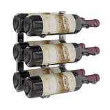 W Series 1 Foot Tall Rack in Gunmetal Storing 6 Bottles