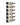 W Series 2 Foot Tall Rack in Golden Bronze Storing 6 Bottles