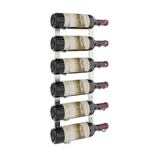 W Series 2 Foot Tall Rack in Brush Nickel Storing 6 Bottles