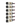 W Series 2 Foot Tall Rack in Brush Nickel Storing 6 Bottles