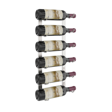 W Series 2 Foot Tall Rack in Brush Nickel Storing 6 Bottles