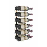 W Series 2 Foot Tall Rack in Golden Bronze Storing 12 Bottles
