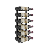 W Series 2 Foot Tall Rack in Matte Black Storing 12 Bottles