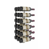 W Series 2 Foot Tall Rack in Gunmetal Storing 18 Bottles