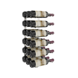 W Series 2 Foot Tall Rack in Brush Nickel Storing 18 Bottles