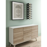 W Series 3 Foot Tall Rack in Matte Black 18 Bottles in a room