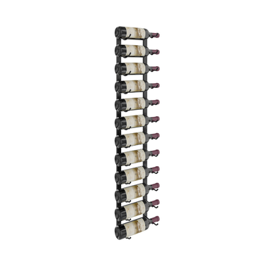 W Series 4 Foot Tall Rack in Matte Black Storing 12 Bottles