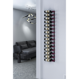 W Series 5 Foot Tall Rack Kit in Matte Black Storing 30 Bottles in a home