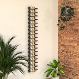 W Series 6 Foot Tall Rack Kit in Matte Black Storing 18 Bottles in a home