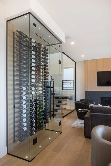 W Series Wine Rack 8 Modern Wall Mounted Metal Bottle Storage