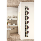 W Series 8 Foot Tall Rack Kit in Matte Black Storing 24 Bottles in a Home