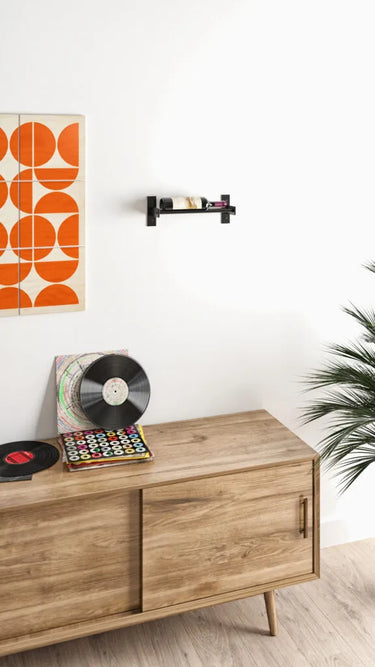 Evolution Wine Wall 5 1C Wall Mounted Metal Wine Rack