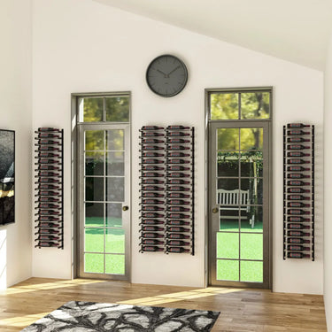 Evolution Wine Wall 5 1C Wall Mounted Metal Wine Rack