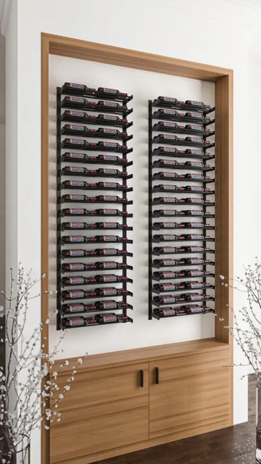 Evolution Wine Wall 45 2C Wall Mounted Metal Wine Rack