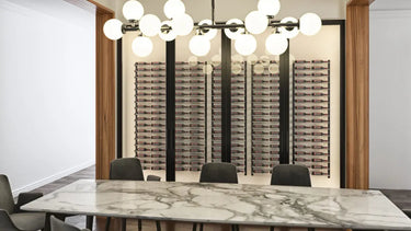 Evolution Wine Wall 30 2C Wall Mounted Metal Wine Rack
