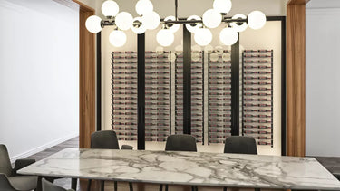 Evolution Wine Wall 5 2C Wall Mounted Metal Wine Rack