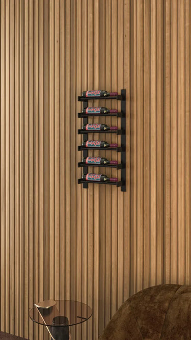 Evolution Wine Wall 30 1C Wall Mounted Metal Wine Rack